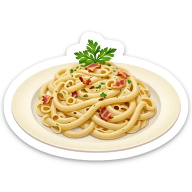 pasta carbonara food emoji sticker
