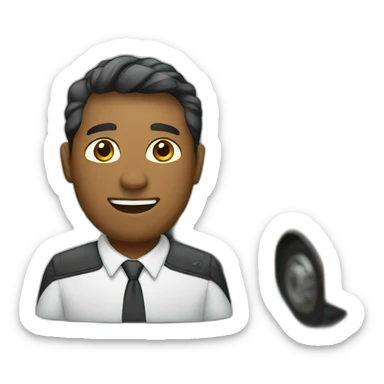 project leader as a bus sticker