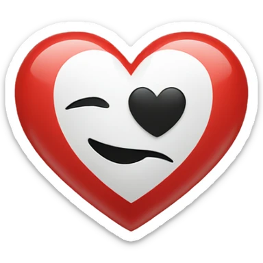 heart but there is a turkish flag inside sticker