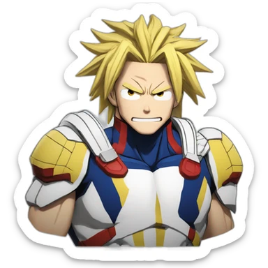 All might my hero academia motivated sticker