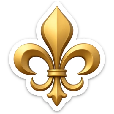 fleur-de-lis sticker