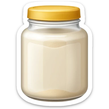 Poudre blanche dans un bocal  sticker