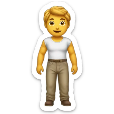 frijol con pantalon sticker