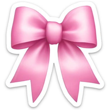 Lightish pink bow sticker