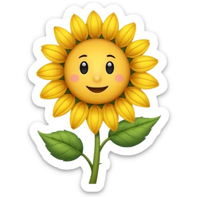 Avejorro sacando néctar de un girasol sticker