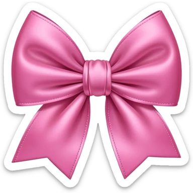 Cute pink bow sticker