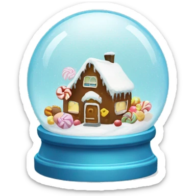 Candy snow globe  sticker