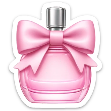 Light pink bow perfume  sticker