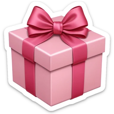 gift box red with pink pale satin bow

 sticker