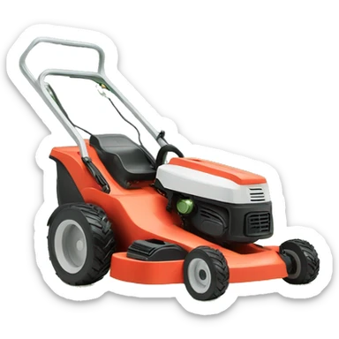 lawn mower sticker