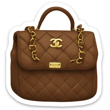 brown chanel bag sticker