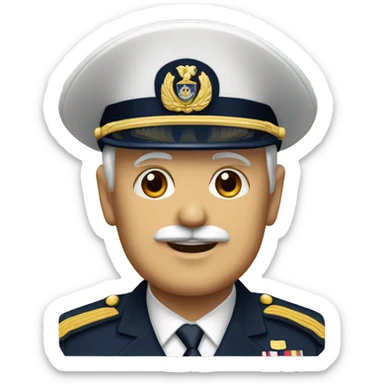 Senior Admiral officer navy sticker