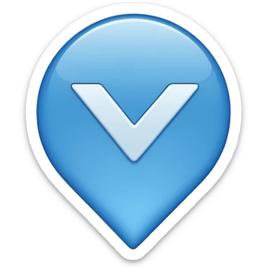 Checkmark blue sticker