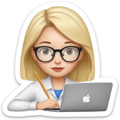 work from home giel sticker