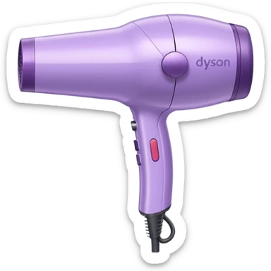 pastel lilac Dyson hair dryer sticker