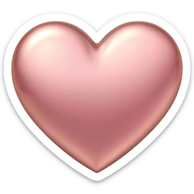 I need a pink and rose gold Heart emoji sticker