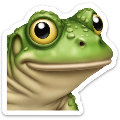 The offended toad sticker