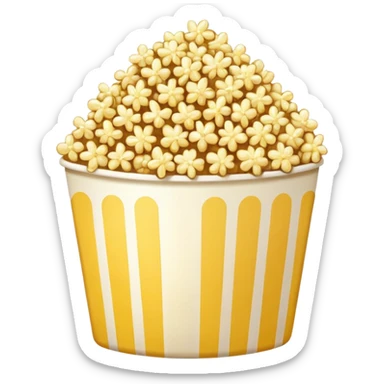 One popcorn  sticker