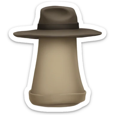 Lonely hat in solitude  sticker