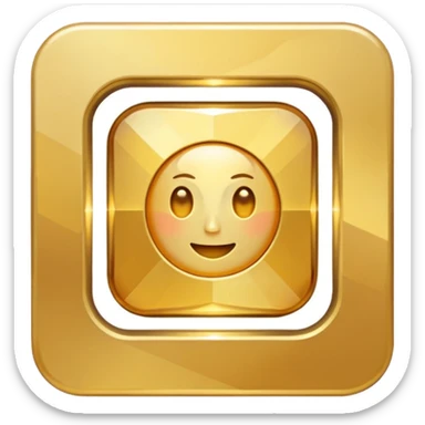 content square award sticker