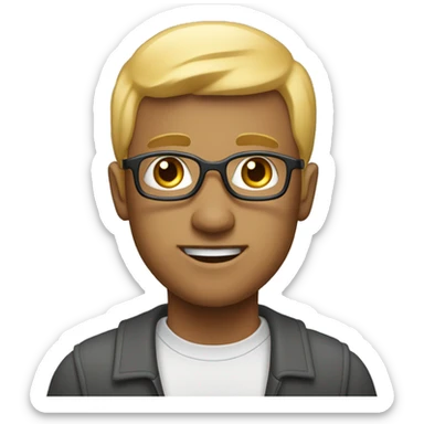 male semi-balded electronics engineer who loves to code and tinker sticker