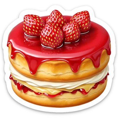 Strawberry Glaze Pastries
 sticker
