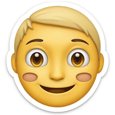 I want to create an emoji in that image we can see both Sad and happy feeling simultaneously sticker