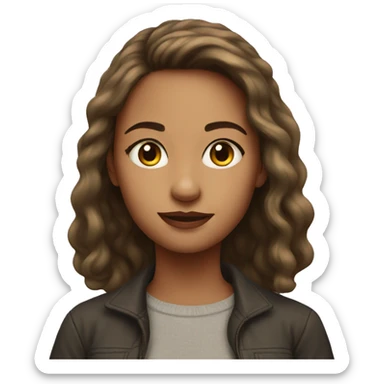 solo portrait of a girl sticker