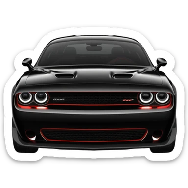 dodge challenger demon 170 front sticker