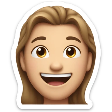 Person giggling and blushing  sticker