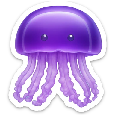 Light purple jelly fish sticker