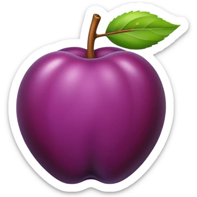 one small plum sticker