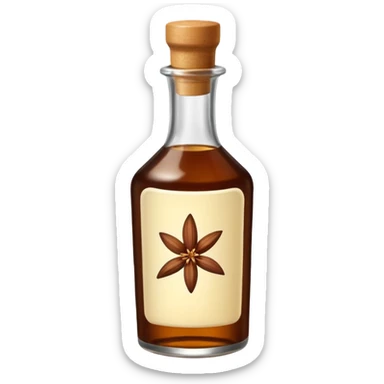 Vanilla extract sticker