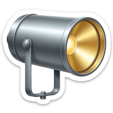 theatre spotlight seen from the side  sticker