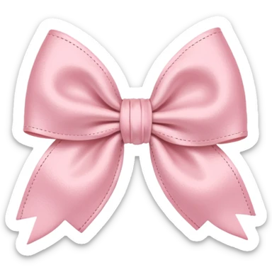artsy bow delicate pastel pink colour sticker