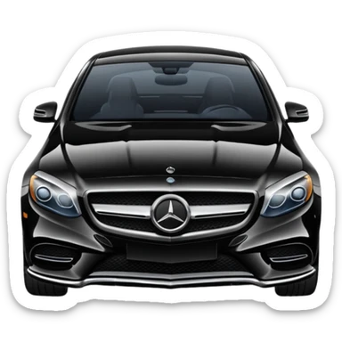 i want black mercedes sticker