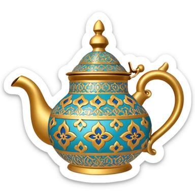 moroccan style teapot sticker
