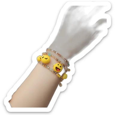 bracelets on the hand, decoration sticker