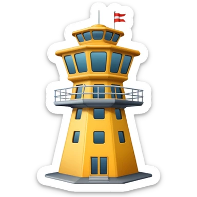 air traffic control tower sticker