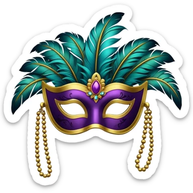 mascara de carnaval sticker
