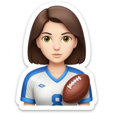 football snapper he’s white and he’s brunette  sticker