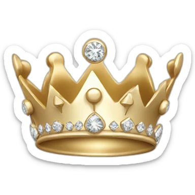silver crown, gold crown, diamond crown sticker