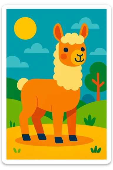 Lama sticker