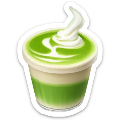 Matcha latte  sticker