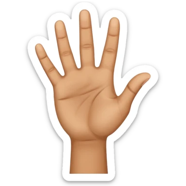 The Arabic hand gesture of “Khod” sticker