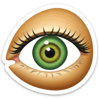 Ojos verdes (Solo el ojo) sticker