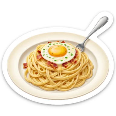 traditional italian carbonara sticker