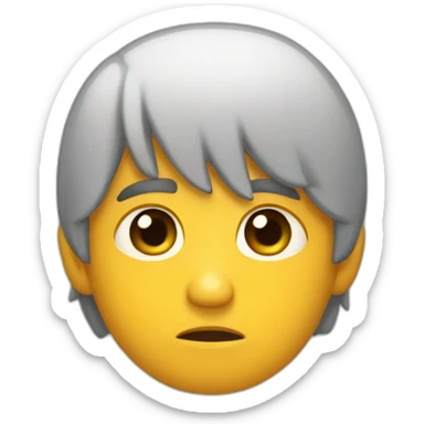 Triste haciendo puchero sticker