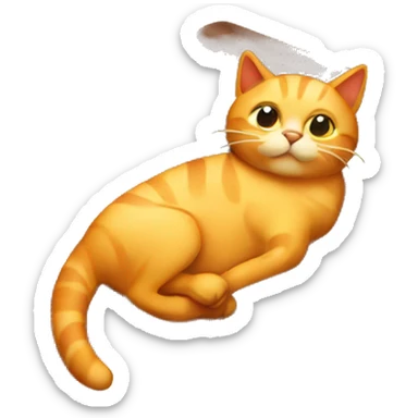 cat tanning leather sticker