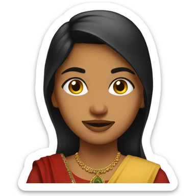 Desi girl sticker